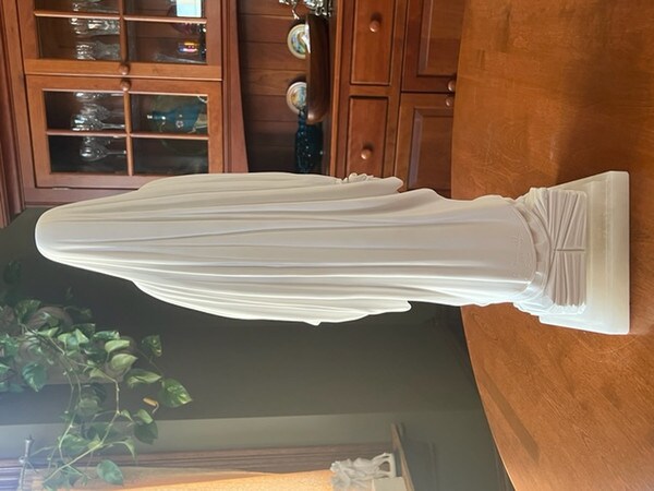 Quality Lady Of Lourdes sculpture Virgin Mary marble alabaster statues